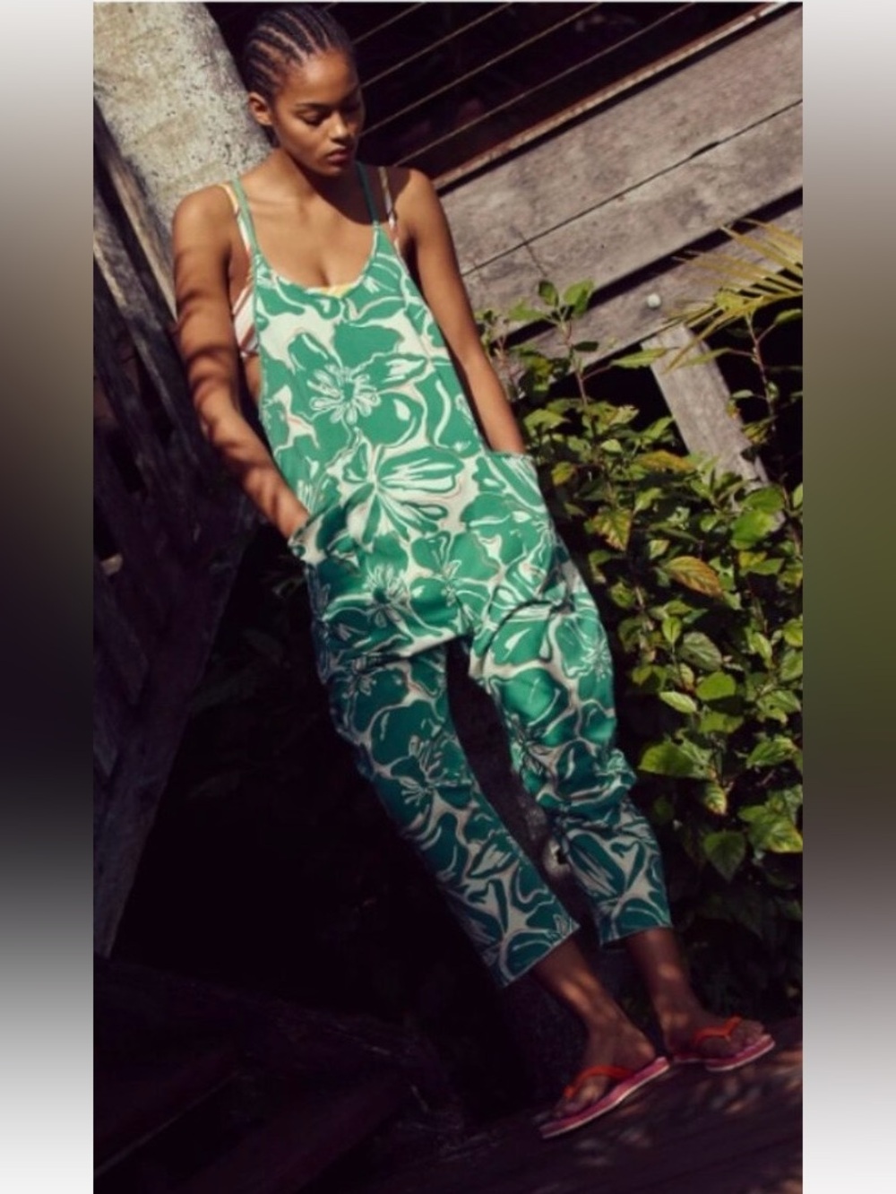 Free People FP Movement Hot Shot Printed Onesie Floral Court Combo XS
